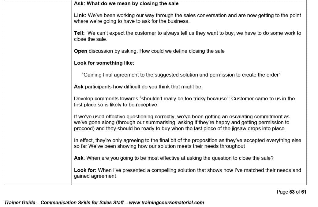 Samples-Trainers Guide – Communication Skills for Sales Staff-Final-8